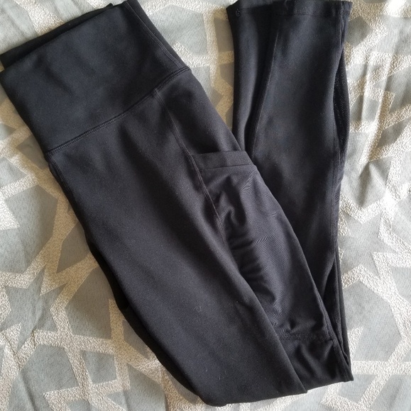 Black pocket mesh leggings - Picture 2 of 4